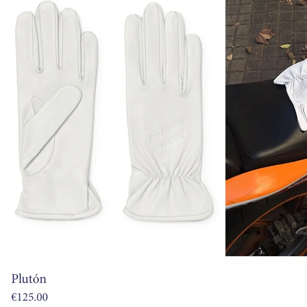 Real leather gloves